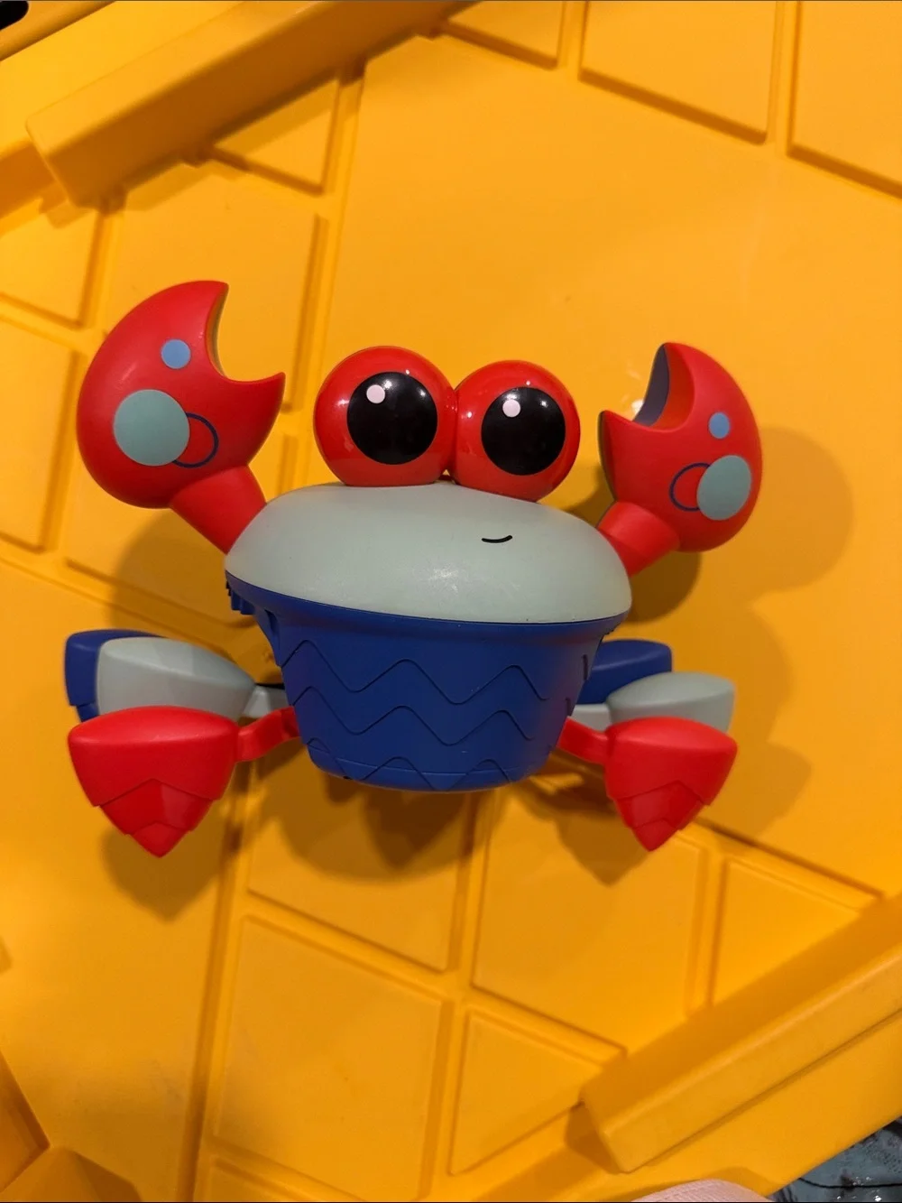Cute Red & Blue Crab Learning Toy - Interactive Kids Play